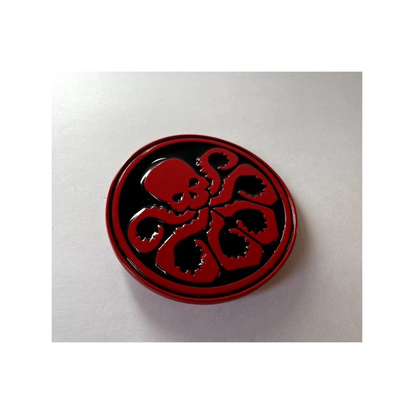 Red Skull Belt Buckle Hydra Captain America Marvel Universe Unisex - Picture 9 of 10